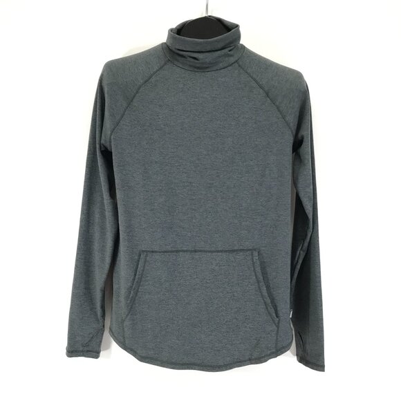 Eddie Bauer Active Funnel Neck Long Sleeve Shirt Women's Small Gray Outdoor Gym - Picture 1 of 12